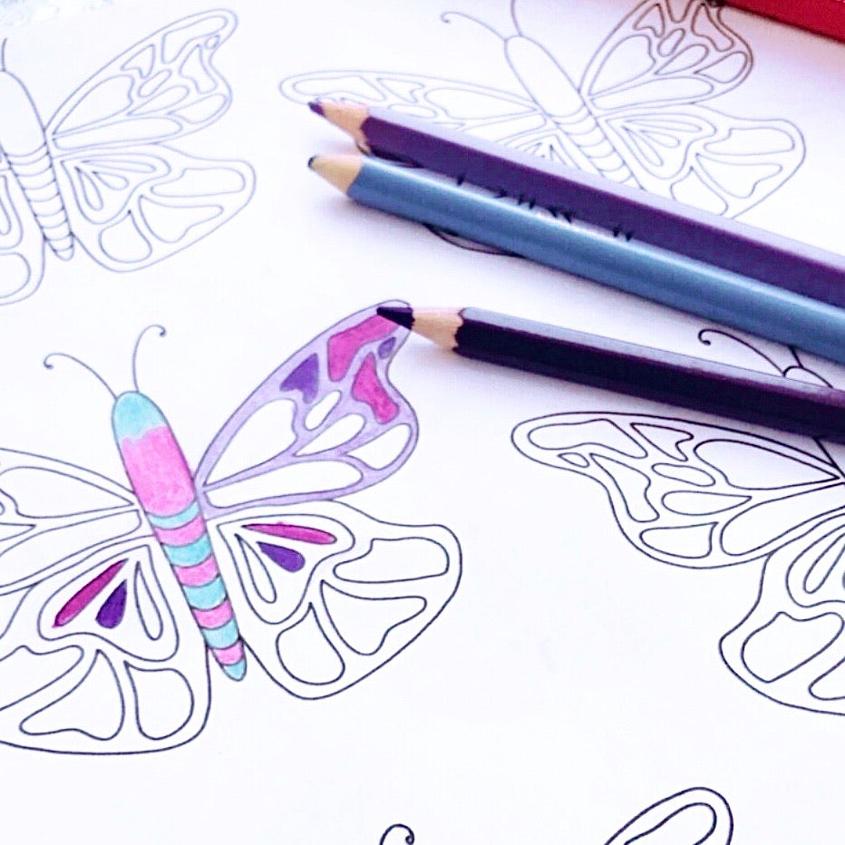 Beautiful Butterflies - Colour Me Creative - Sunday Moon Creative